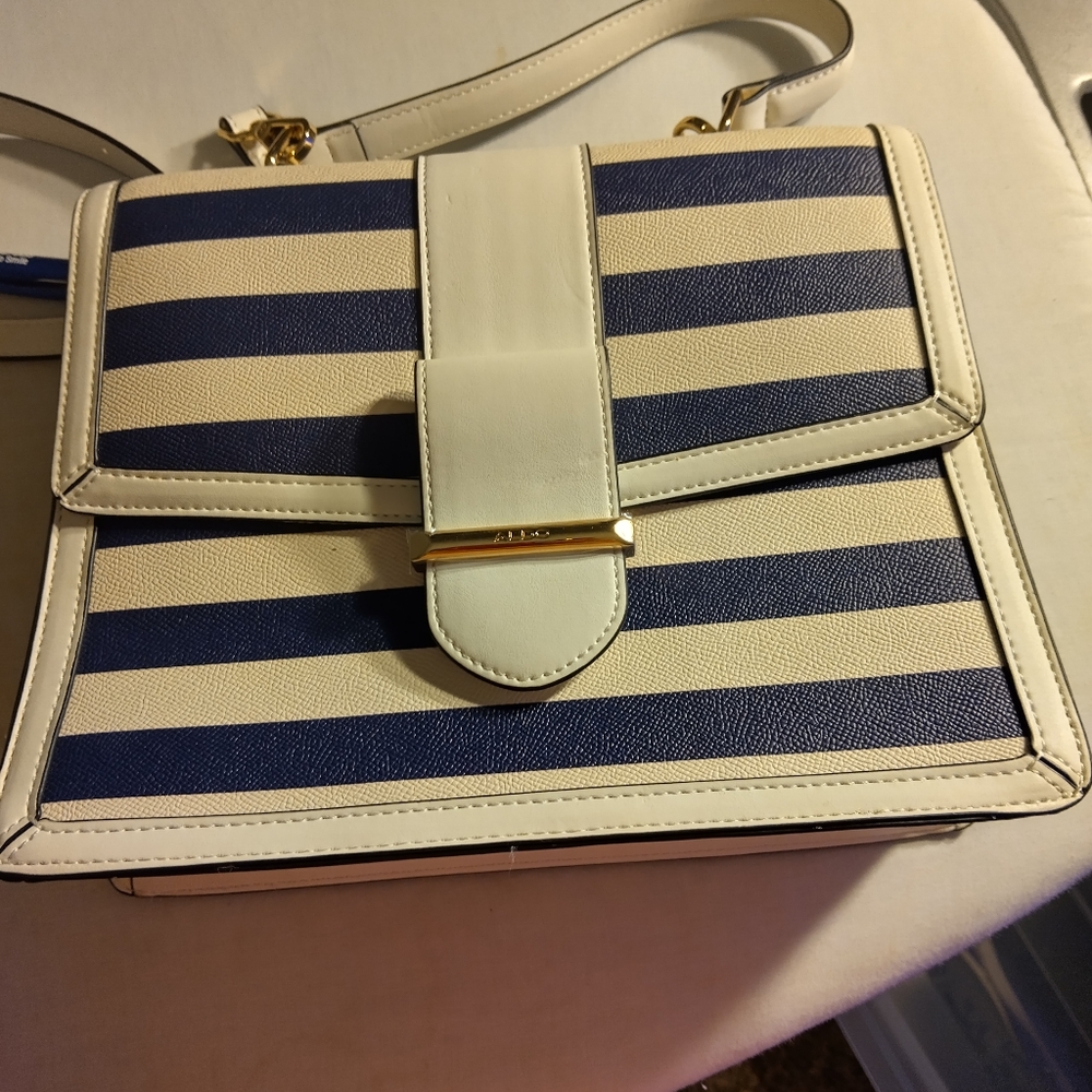 Aldo striped Blue and White Women's Bag